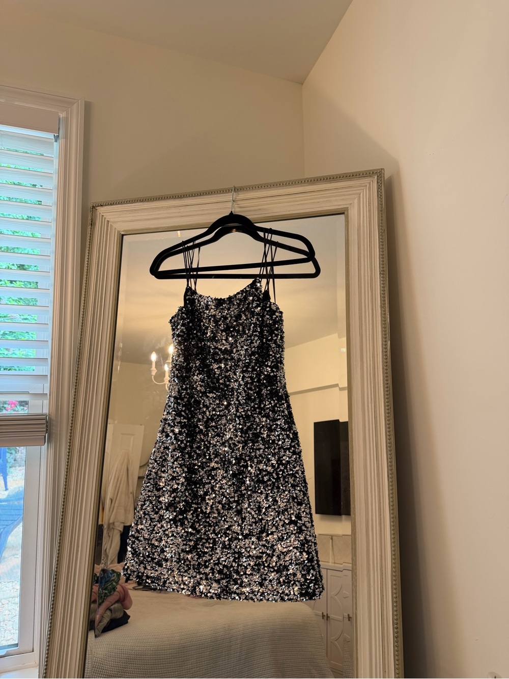 THE sparkle Sequin Strappy Mini Dress of main character energy